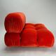 Vintage Modular Sofa in Original Velvet by Mario Bellini for C&B Italia, 1973, Set of 2