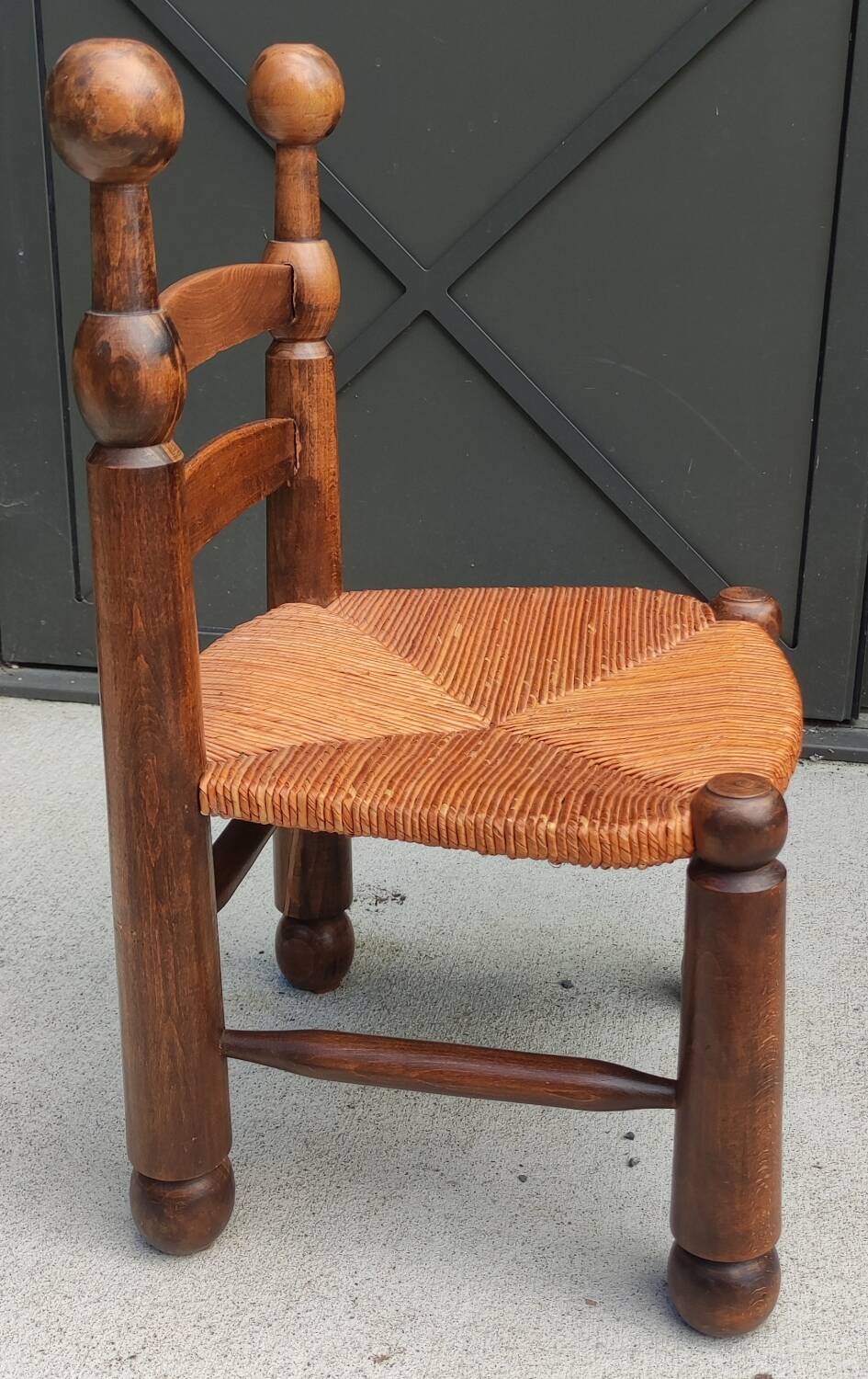 Old small straw chair