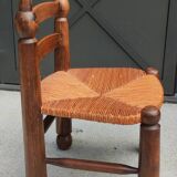 Old small straw chair