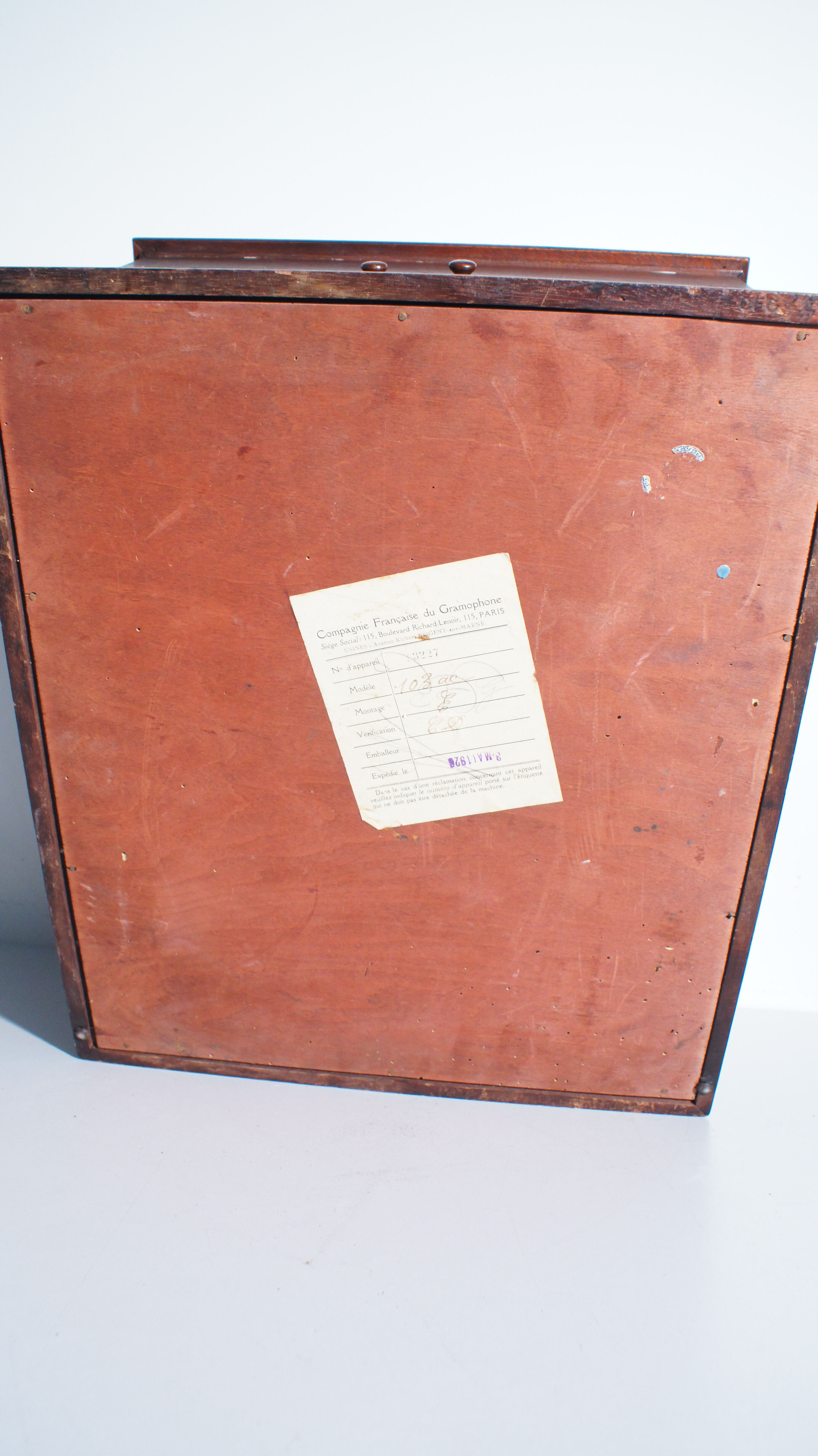 Gramophone turns model 103 old 1926