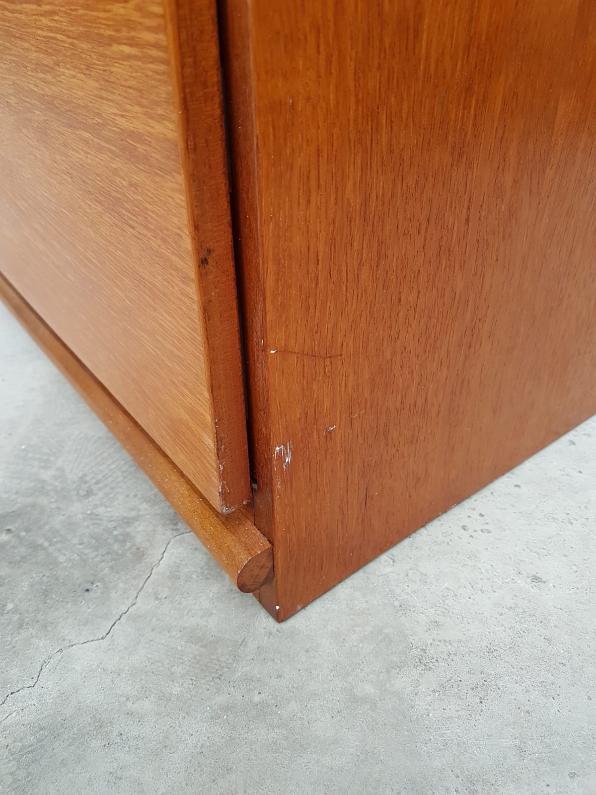 Vtg Mid Century Sideboard Danish Scandinavian Design Media Credenza Retro