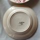Set of six dessert plates Sarreguemines model Denise