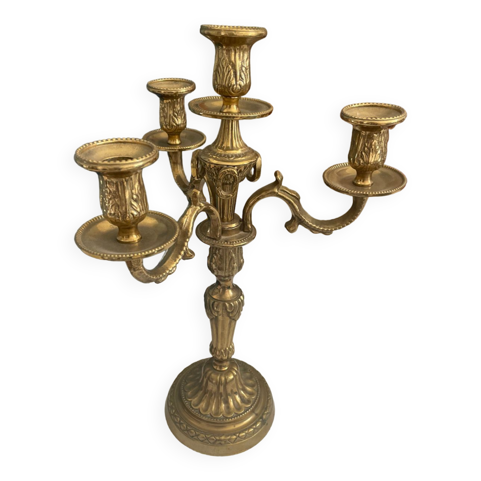 Brass candlesticks 3 branches