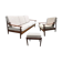 Scandinavian teak lounge set, 1960s