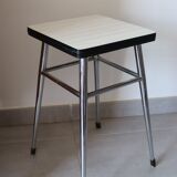 White formica stool