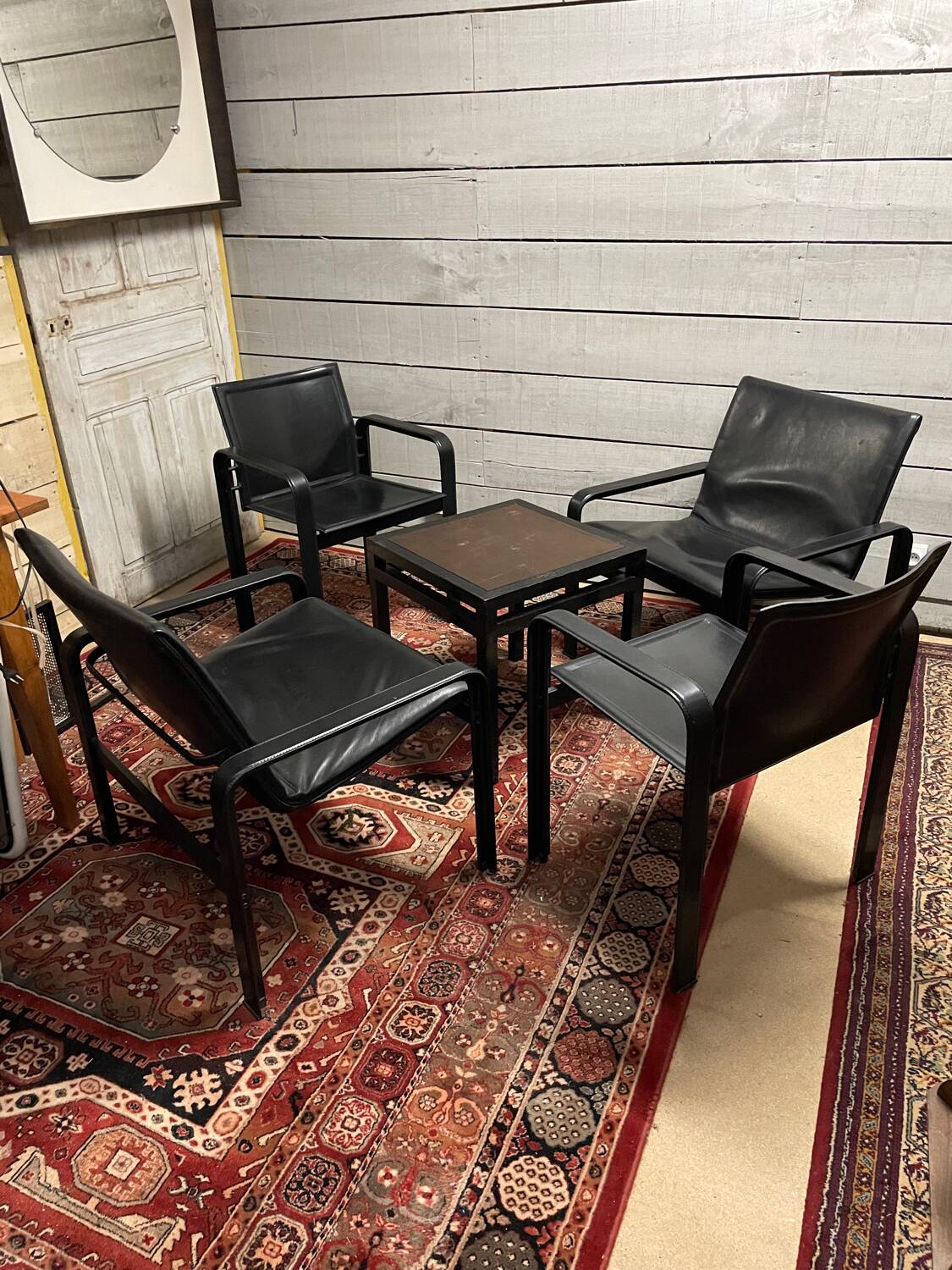 Pair of designer armchairs Matteo Grassi Italy