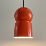 Mid century orange hanging lamp