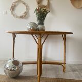 Large rattan table