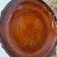 Vintage large serving plate brown honey Luneville