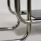 Bauhaus chromed tubular steel shelf, 1940s