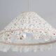 Emilia "tiny flowers" conical pendant light with steering wheel