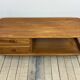 Coffee table / storage unit in solid elm ERCOL Minerva 1980s