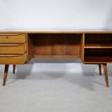 Walnut Executive Desk – 1960s Mid-Century Design Office Table