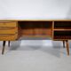 Bureau de direction en noyer, années 1960