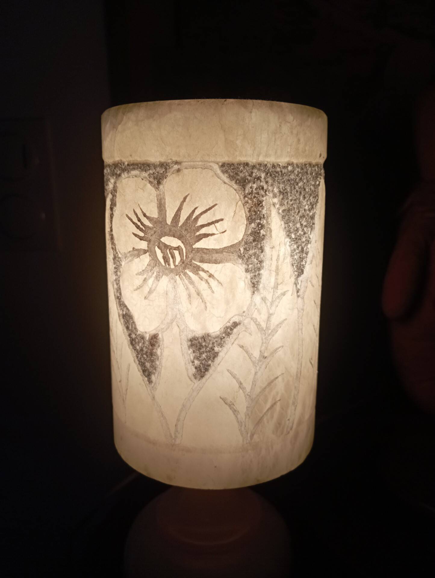 Vintage alabaster lamp