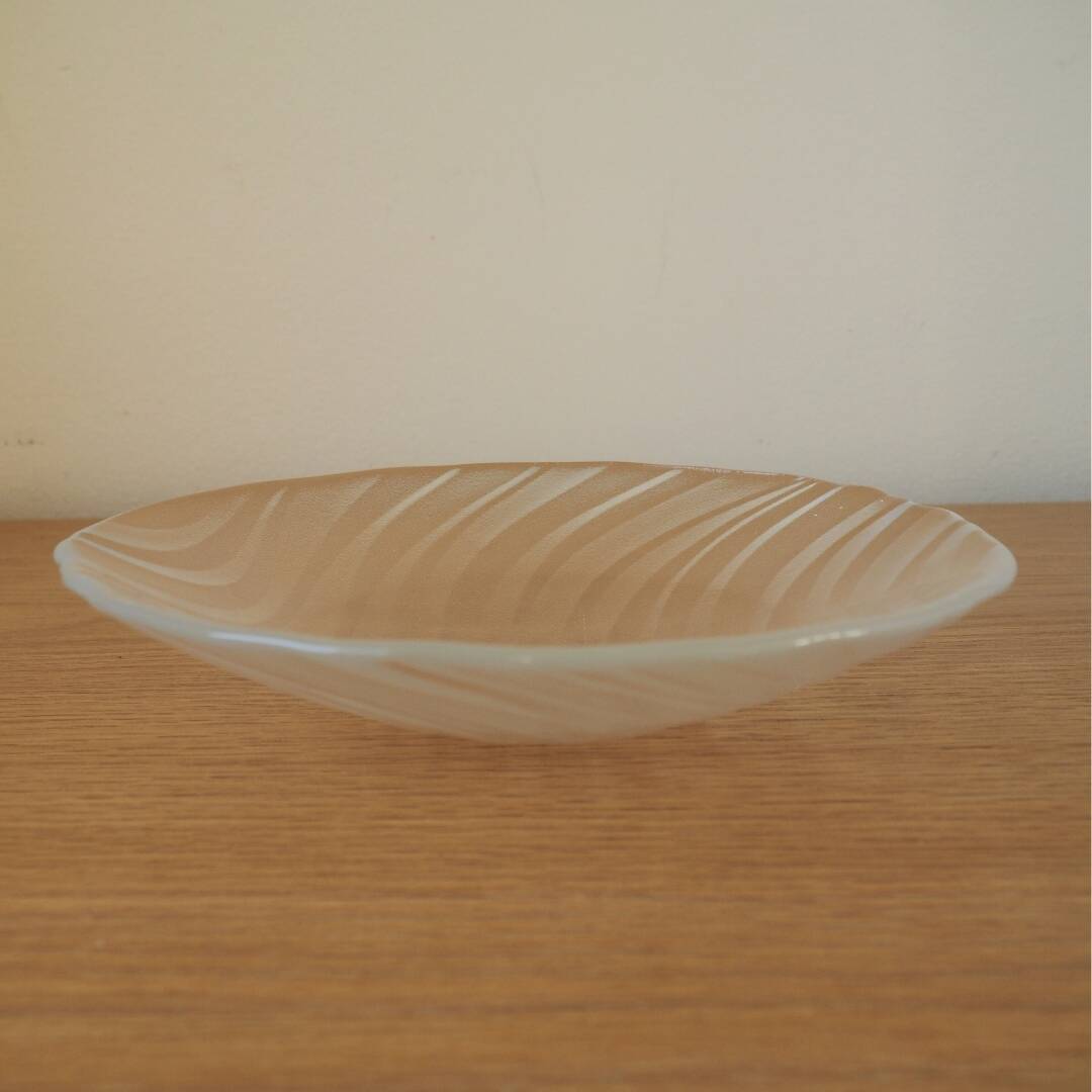 Holmegaard Skagerrak Set Of 3 - 2 Candle Holders, 1 Bowl - 1980S Denmark