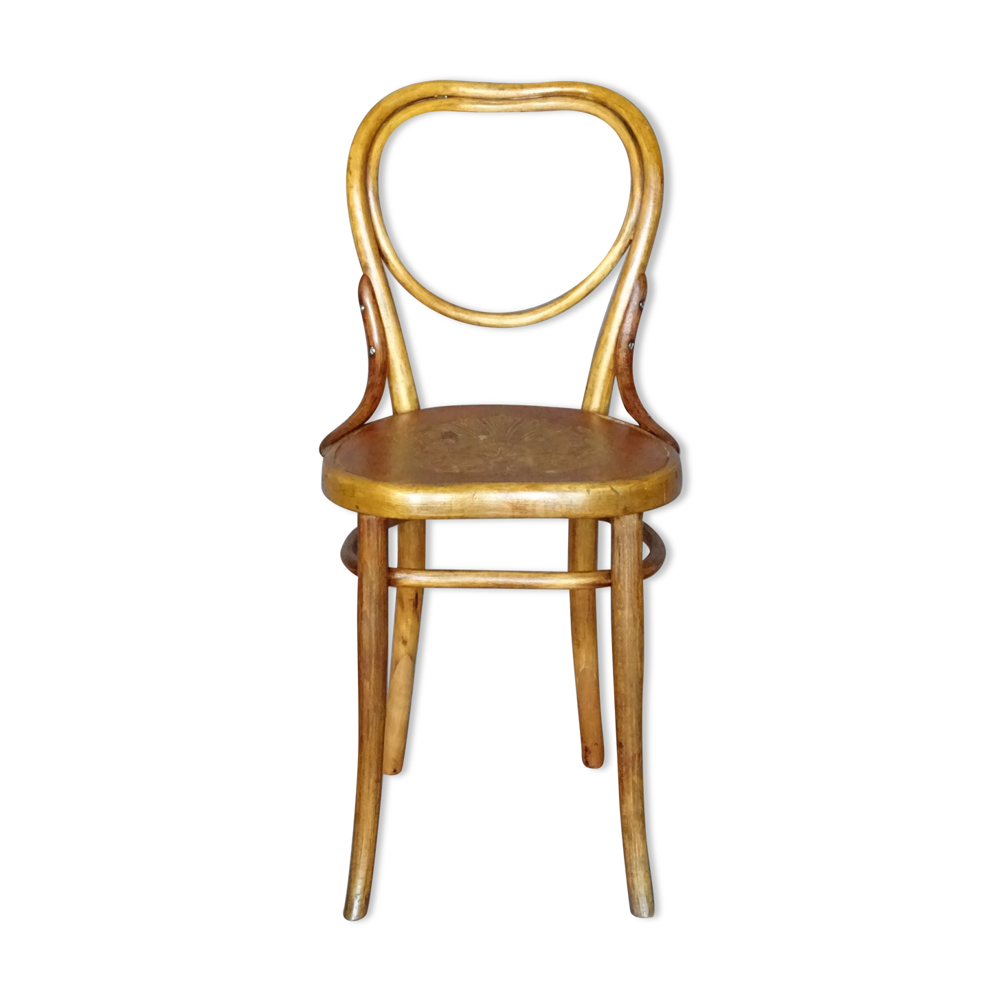 Chair "heart" Thonet N°28 seat wood 1900