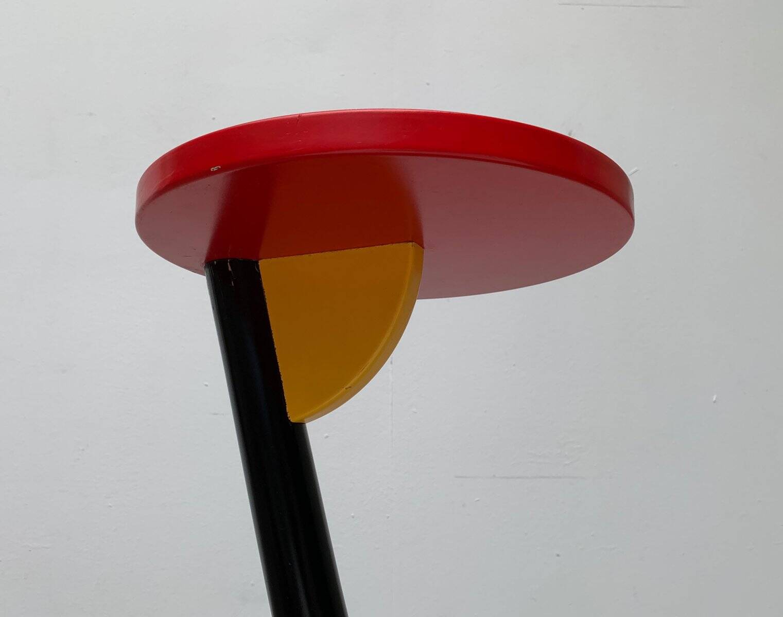 Postmodern wooden plant stand or side table