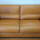 Camel leather sofa