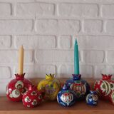 Large ceramic candle holder
