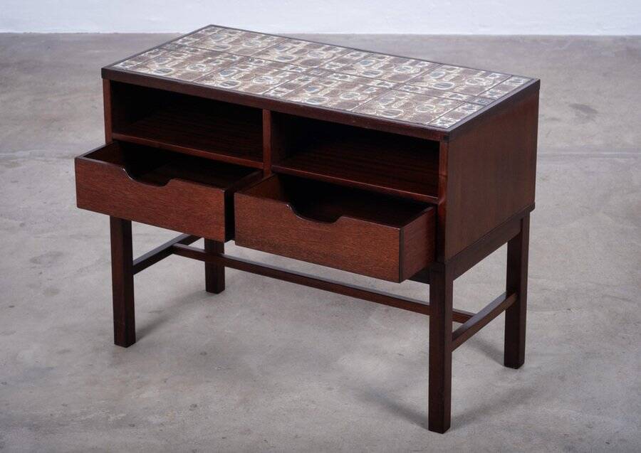 Mahogany Hall Table by Severin Hansen, Denmark, 1950s