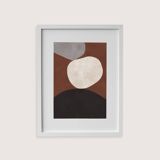 Framed abstract painting