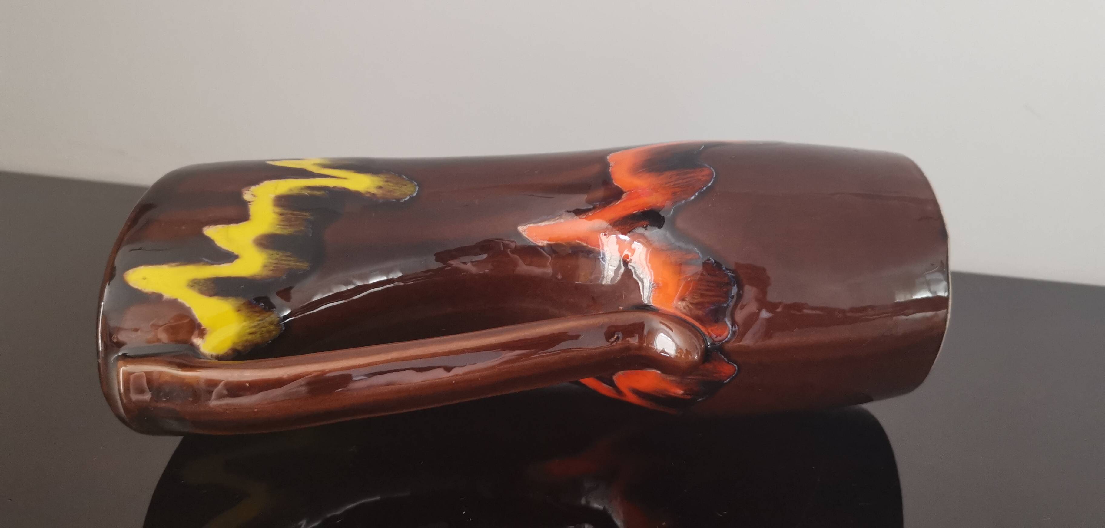 Old Anjou ceramic vase