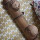 Coat rack vintage wood bamboo four hooks