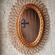 Rattan mirror
