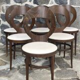 Set of 6 Baumann bistro chairs, "Seagull" model