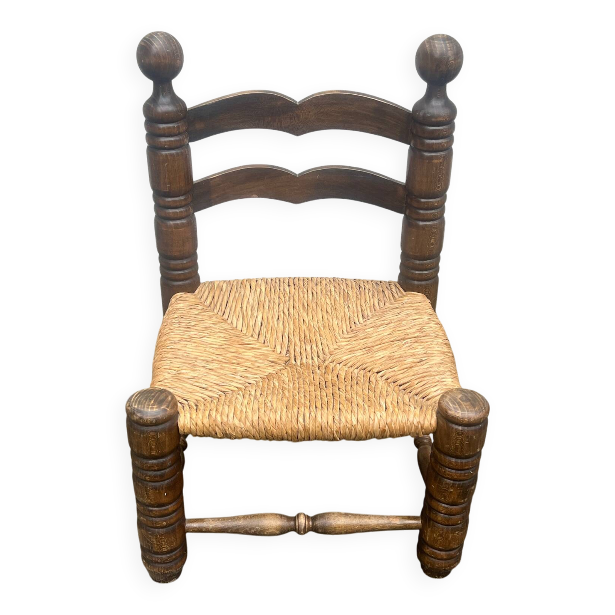 Brutalist low chair by Charles Dudouyt from the 1950s