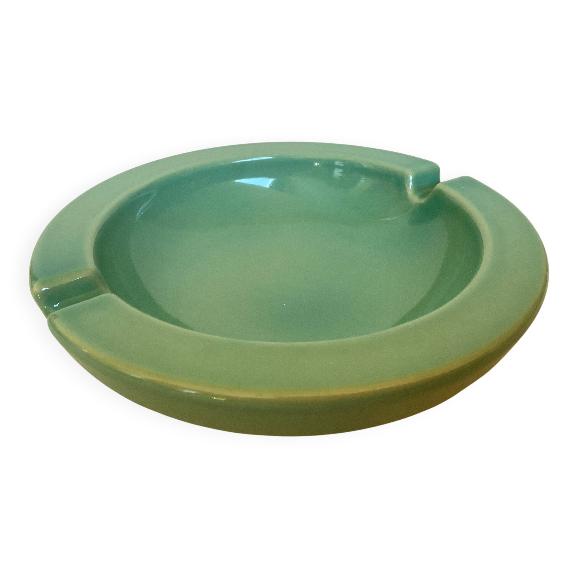 Celadon green ashtray emptier
