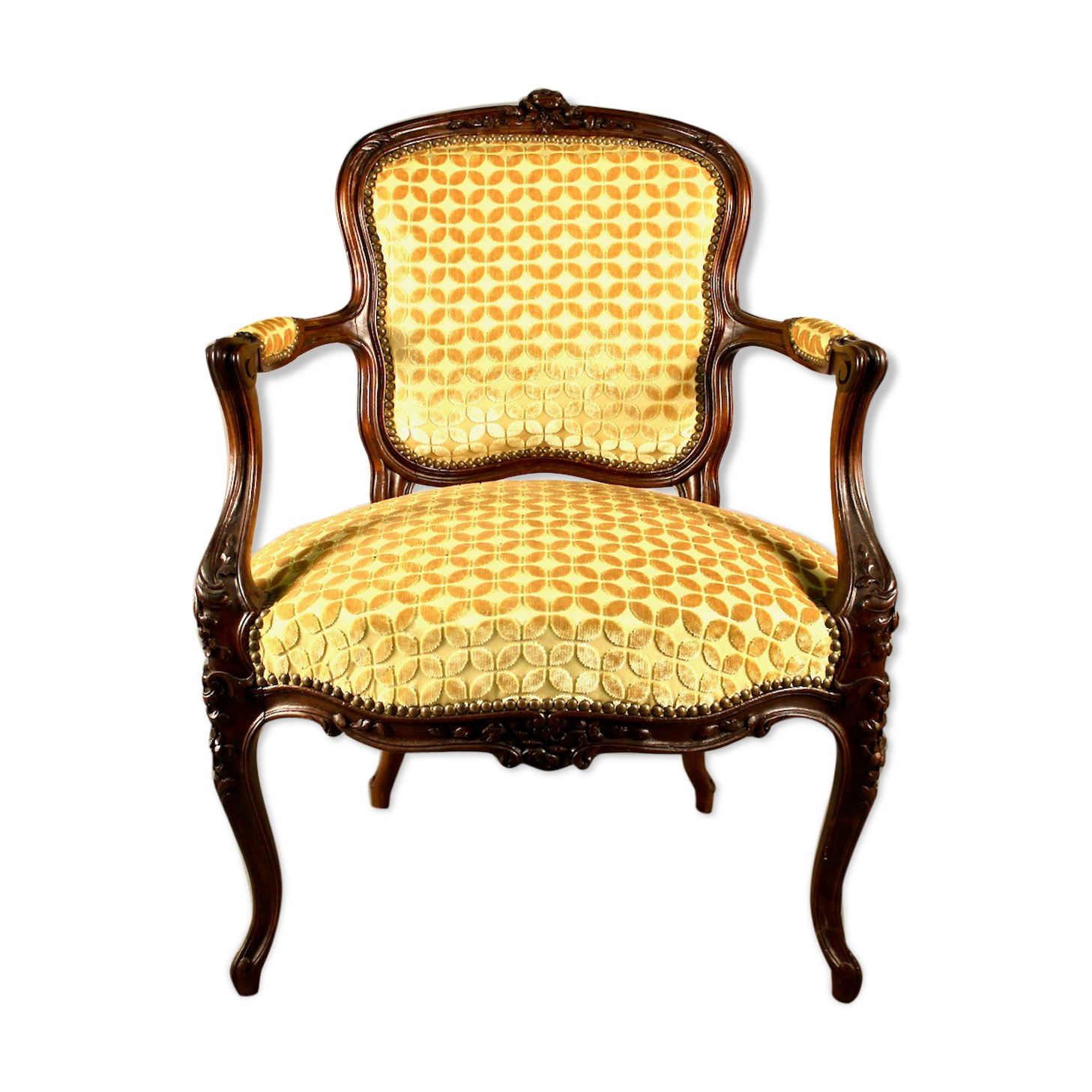 Fauteuil cabriolet de style Louis XV, XlXème
