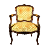 Louis XV style convertible armchair, XlXth century