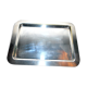 Vintage silver metal rectangular tray