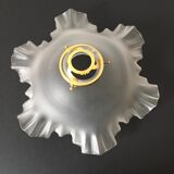 Opaque white glass shade. handkerchief shape