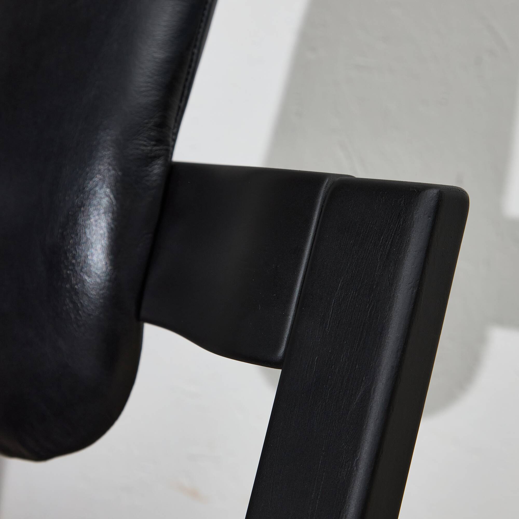 Chaise Ergonomique Pendule en Cuir Noir par Peter Opsvik pour Stokke, 1983
