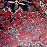 Handmade vintage Persian Bidjar rug 112cm x 176cm, 1960s