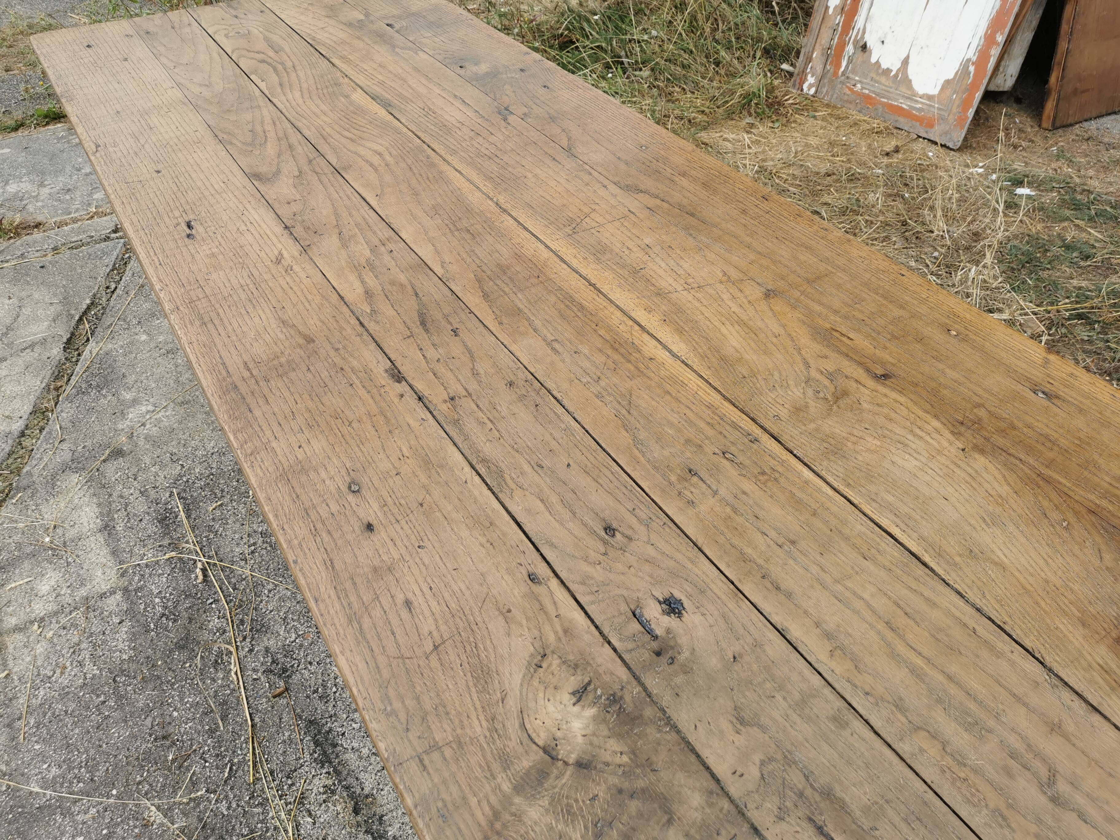 Table de ferme en chêne 260cm