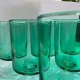 Set of 6 mint green glasses