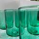Ensemble de 6 verres vert menthe