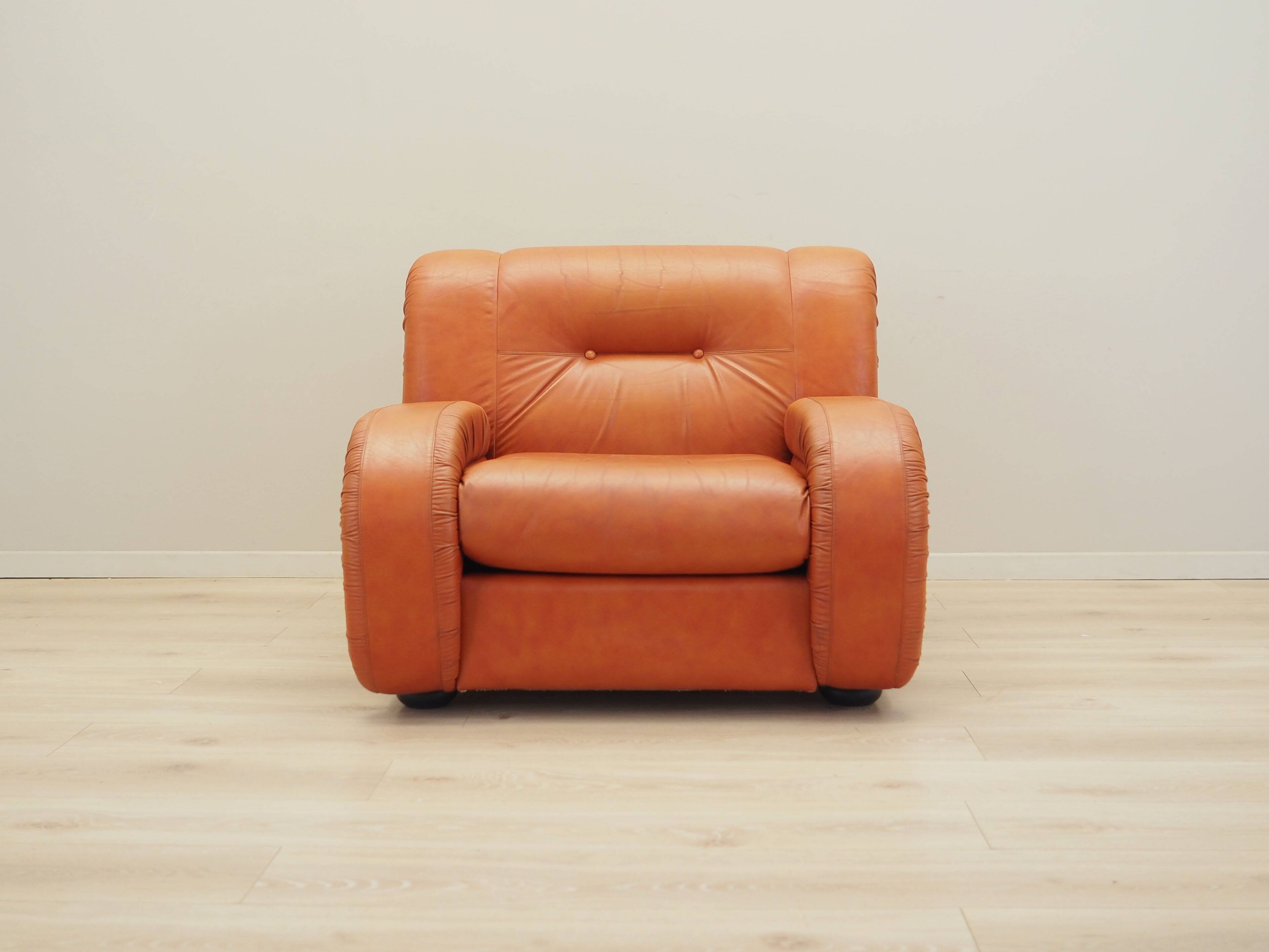 Red armchair, Danish design, 1970s, production: Denmark