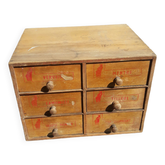 6-drawer wooden locker for Elephant Tea