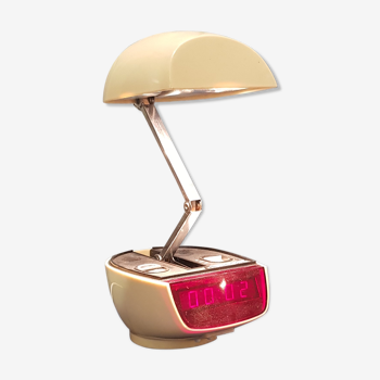 Space Age-style alarm clock lamp