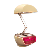 Space Age-style alarm clock lamp