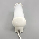 Bakelite and Milk Glass Wall Lamp, Czechoslovakia, 1950's