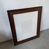 Henri Matisse vellum screenprint framed by King McGraw