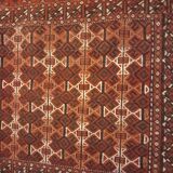 Oriental carpet saddle bag of dromedary turkmen