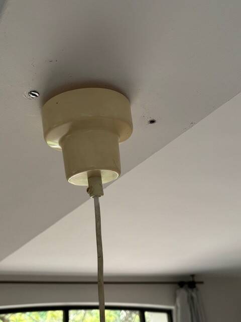 Brown Bumling pendant light by Anders Pehrson-Sweden 1960s