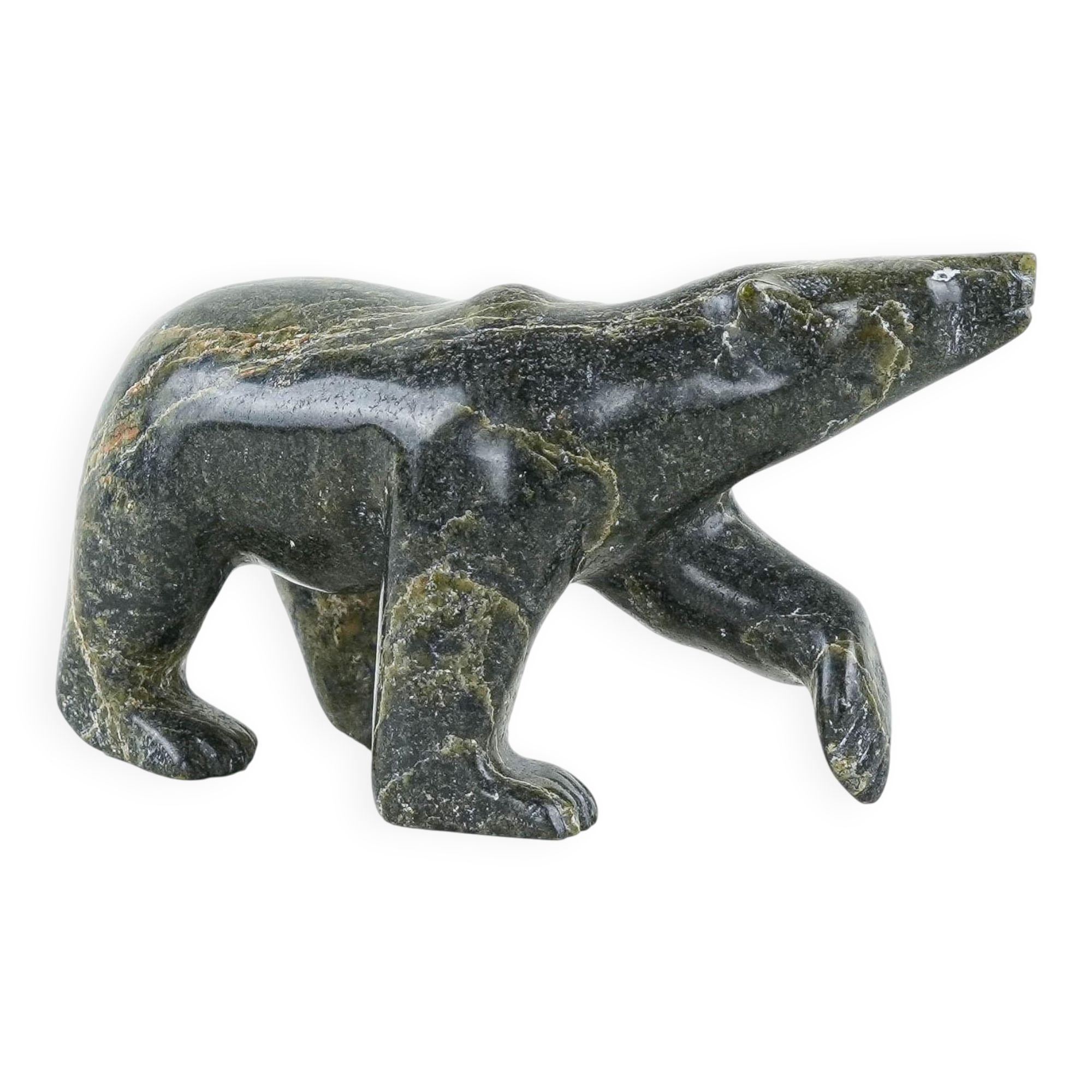 Stone bear figurine, Danish design, 1970s, made in Denmark